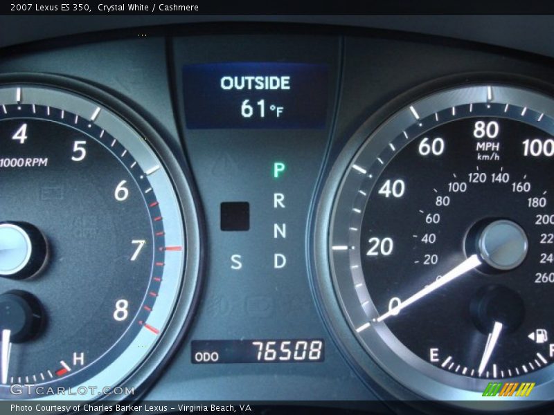 Crystal White / Cashmere 2007 Lexus ES 350