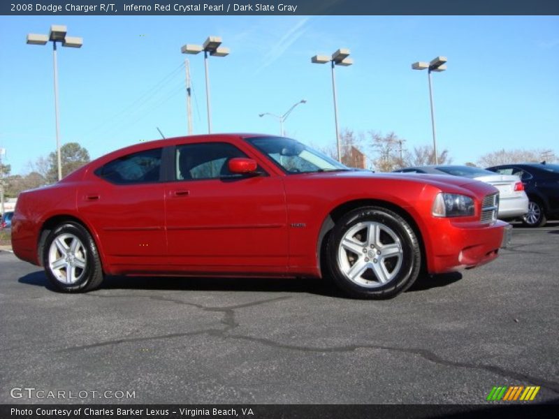 Inferno Red Crystal Pearl / Dark Slate Gray 2008 Dodge Charger R/T