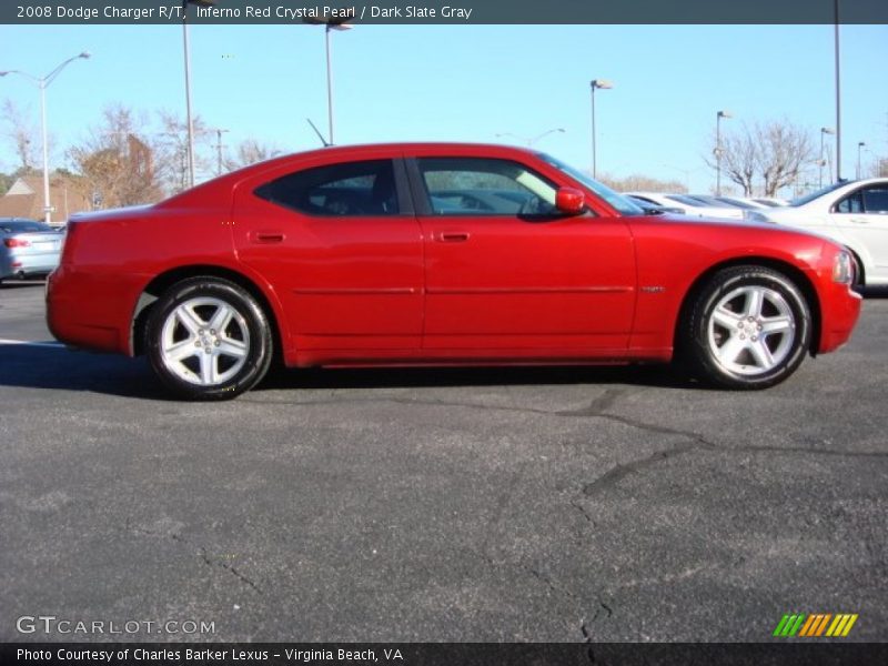 Inferno Red Crystal Pearl / Dark Slate Gray 2008 Dodge Charger R/T