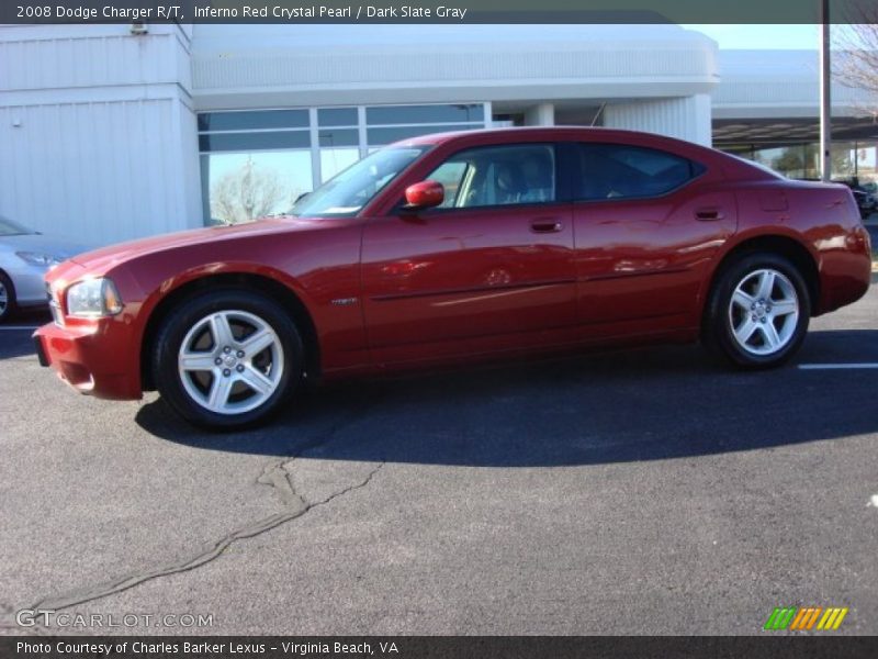 Inferno Red Crystal Pearl / Dark Slate Gray 2008 Dodge Charger R/T