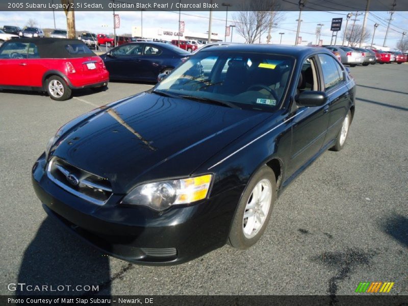 Obsidian Black Pearl / Charcoal Black 2005 Subaru Legacy 2.5i Sedan