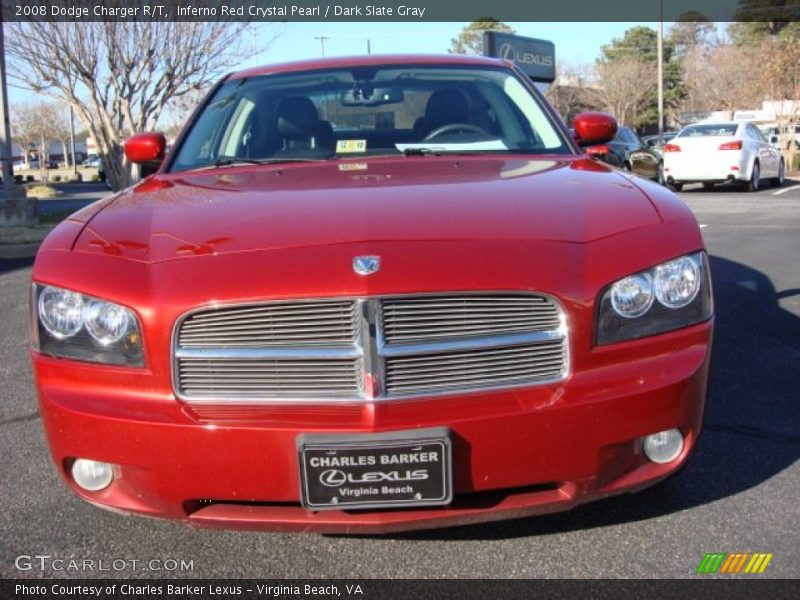 Inferno Red Crystal Pearl / Dark Slate Gray 2008 Dodge Charger R/T