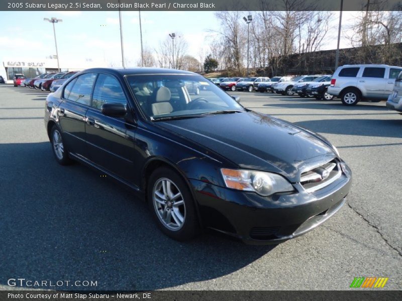 Obsidian Black Pearl / Charcoal Black 2005 Subaru Legacy 2.5i Sedan