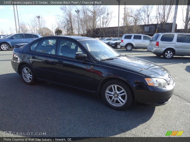 Obsidian Black Pearl / Charcoal Black 2005 Subaru Legacy 2.5i Sedan