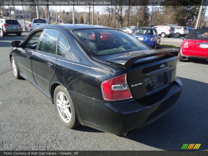 Obsidian Black Pearl / Charcoal Black 2005 Subaru Legacy 2.5i Sedan