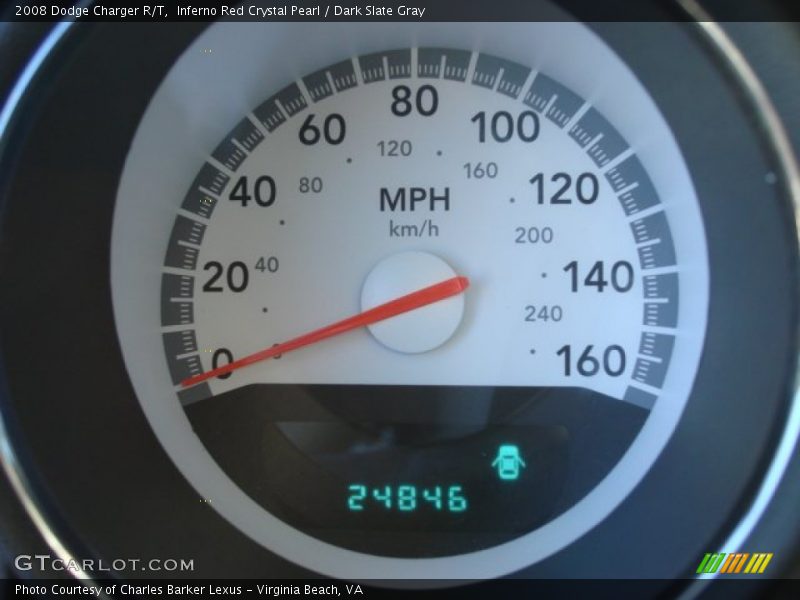 Inferno Red Crystal Pearl / Dark Slate Gray 2008 Dodge Charger R/T