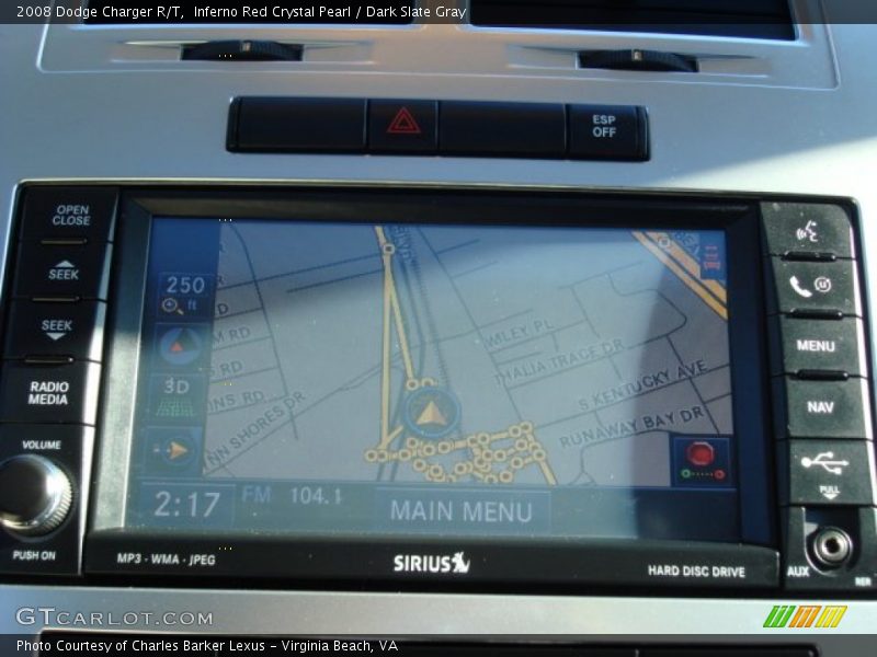 Inferno Red Crystal Pearl / Dark Slate Gray 2008 Dodge Charger R/T