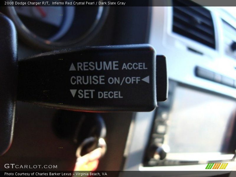 Inferno Red Crystal Pearl / Dark Slate Gray 2008 Dodge Charger R/T