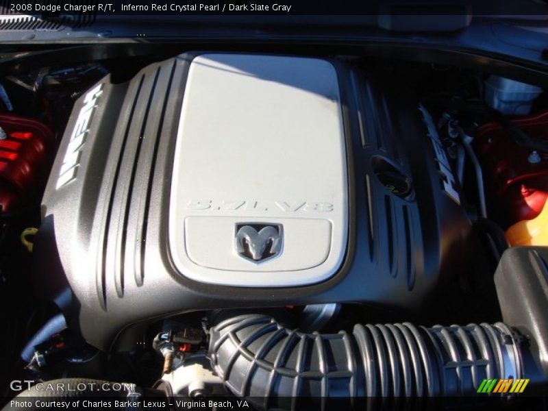 Inferno Red Crystal Pearl / Dark Slate Gray 2008 Dodge Charger R/T