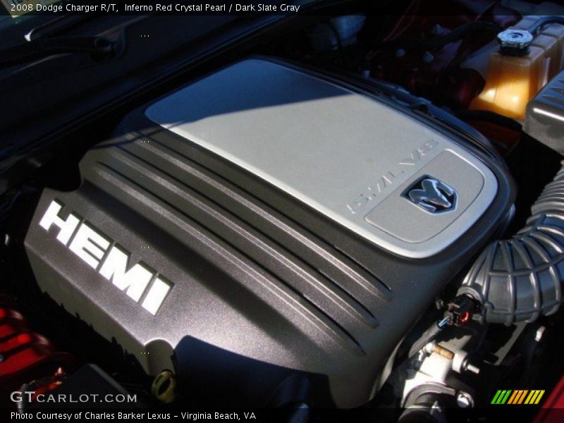 Inferno Red Crystal Pearl / Dark Slate Gray 2008 Dodge Charger R/T