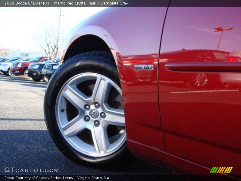 Inferno Red Crystal Pearl / Dark Slate Gray 2008 Dodge Charger R/T