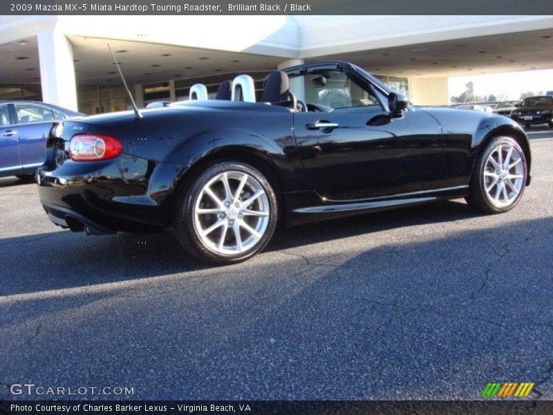Brilliant Black / Black 2009 Mazda MX-5 Miata Hardtop Touring Roadster