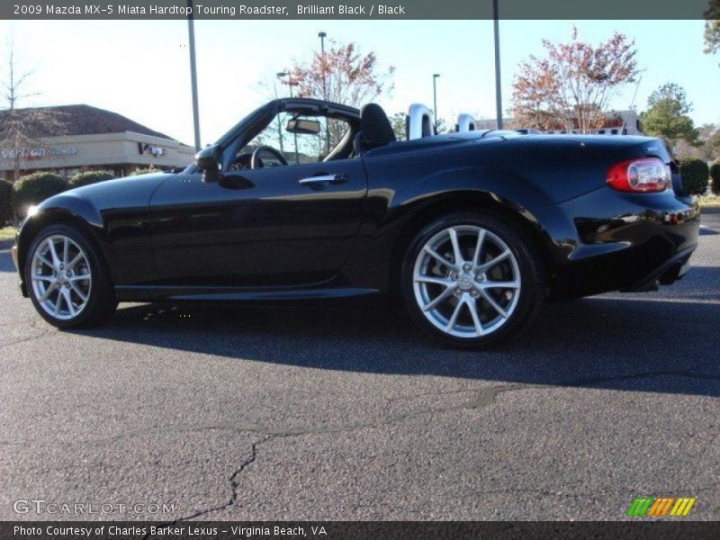 Brilliant Black / Black 2009 Mazda MX-5 Miata Hardtop Touring Roadster