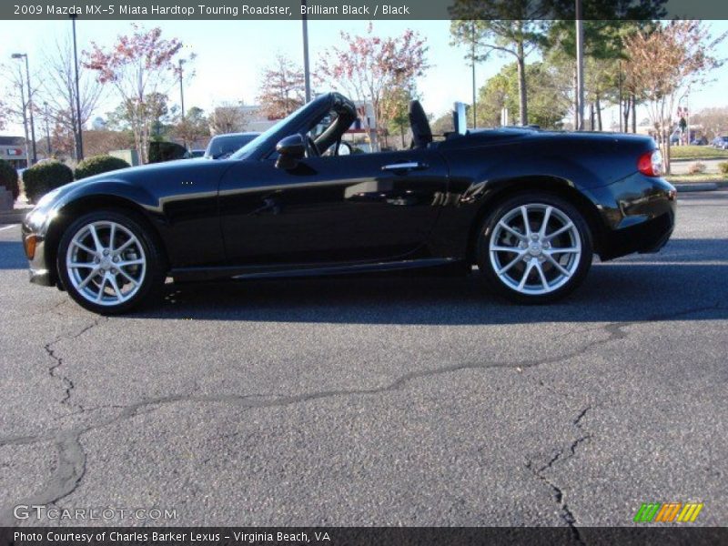 Brilliant Black / Black 2009 Mazda MX-5 Miata Hardtop Touring Roadster