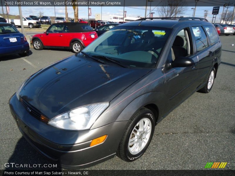 Liquid Grey Metallic / Medium Graphite 2002 Ford Focus SE Wagon