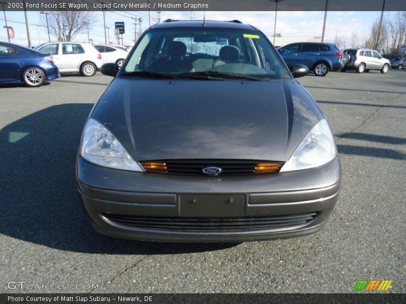 Liquid Grey Metallic / Medium Graphite 2002 Ford Focus SE Wagon
