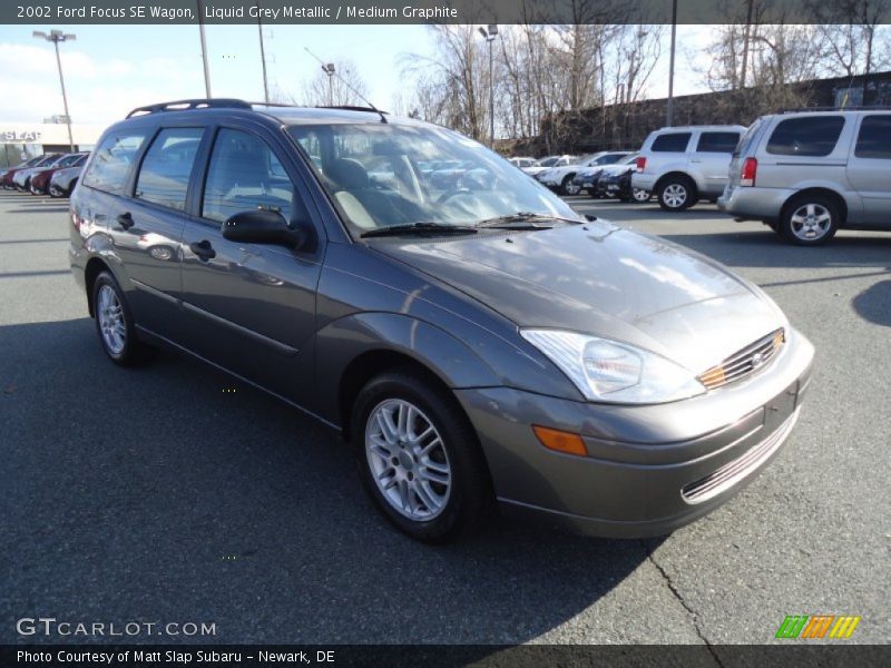 Liquid Grey Metallic / Medium Graphite 2002 Ford Focus SE Wagon