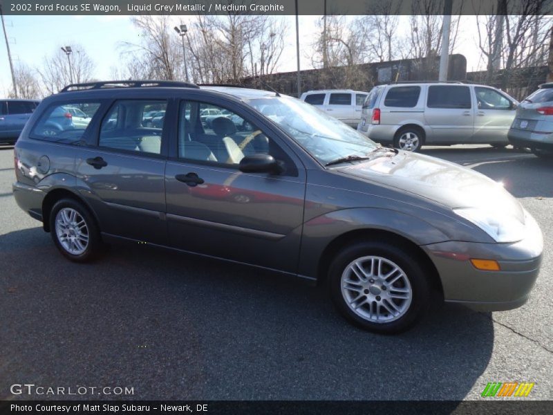Liquid Grey Metallic / Medium Graphite 2002 Ford Focus SE Wagon