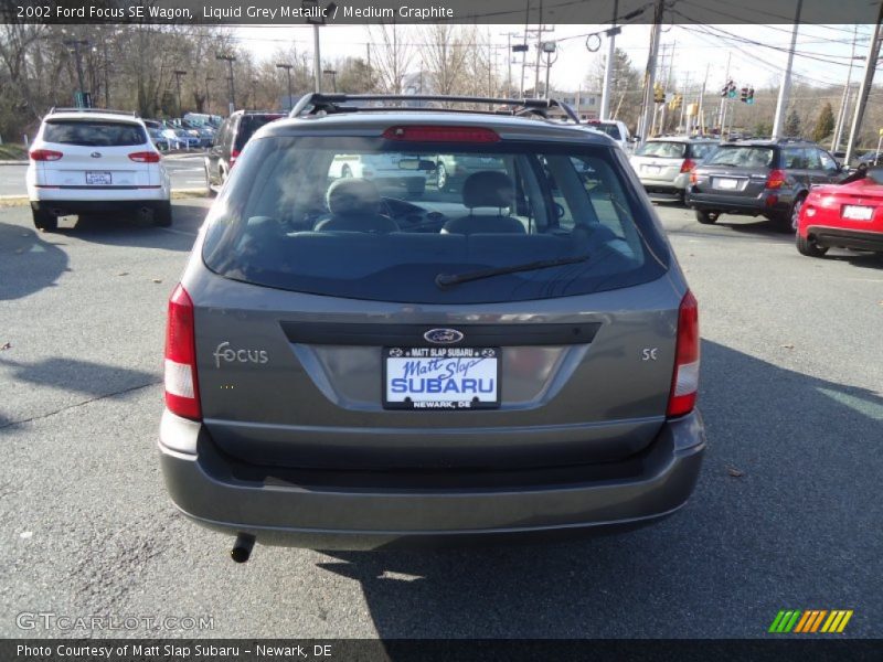 Liquid Grey Metallic / Medium Graphite 2002 Ford Focus SE Wagon