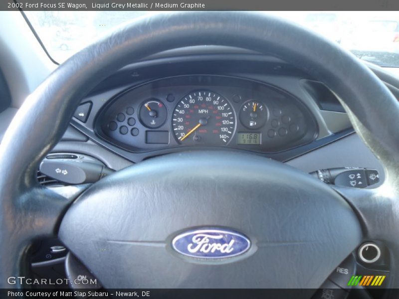Liquid Grey Metallic / Medium Graphite 2002 Ford Focus SE Wagon
