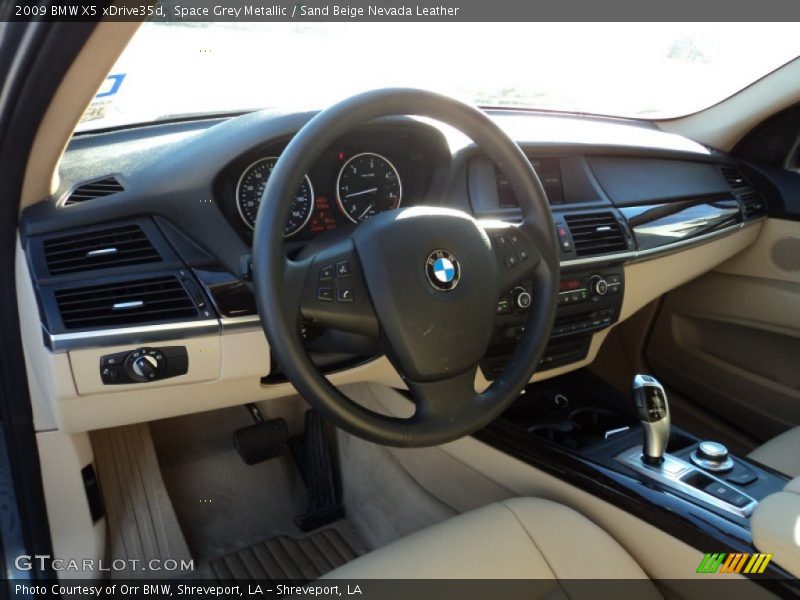 Space Grey Metallic / Sand Beige Nevada Leather 2009 BMW X5 xDrive35d