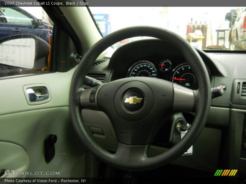 Black / Gray 2007 Chevrolet Cobalt LS Coupe