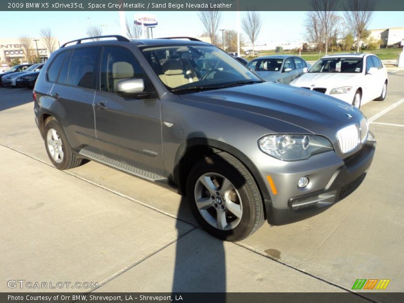 Space Grey Metallic / Sand Beige Nevada Leather 2009 BMW X5 xDrive35d
