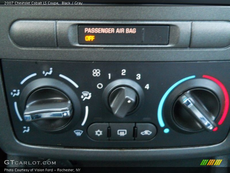 Black / Gray 2007 Chevrolet Cobalt LS Coupe