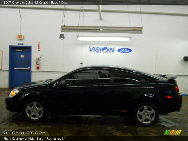 Black / Gray 2007 Chevrolet Cobalt LS Coupe