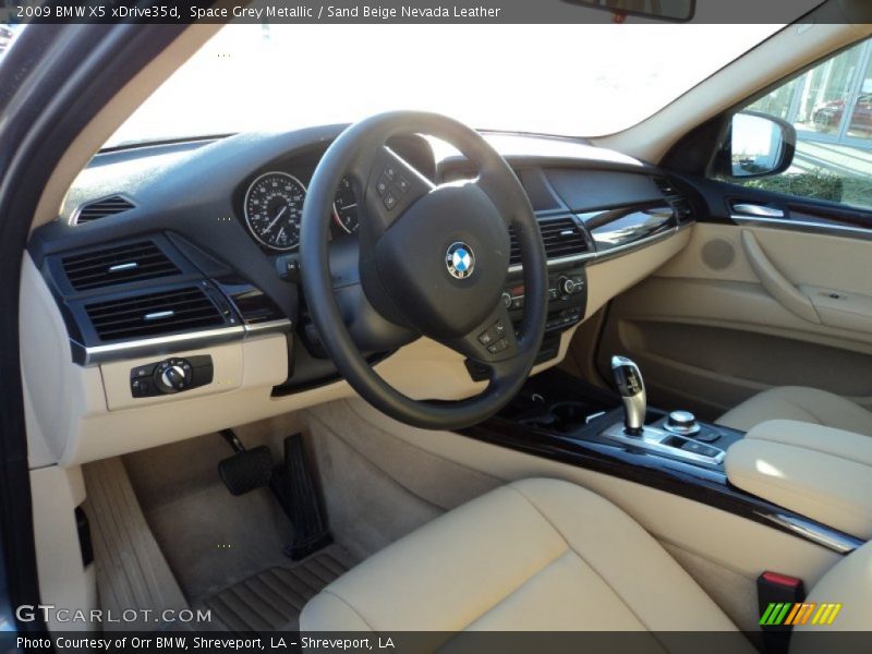 Space Grey Metallic / Sand Beige Nevada Leather 2009 BMW X5 xDrive35d