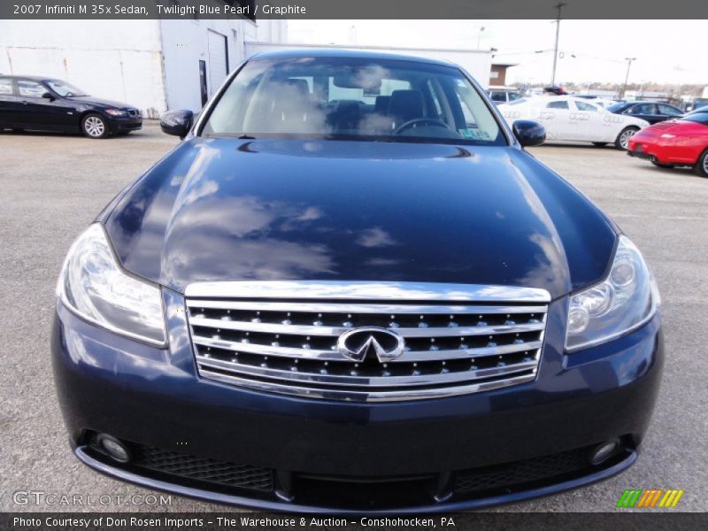 Twilight Blue Pearl / Graphite 2007 Infiniti M 35x Sedan