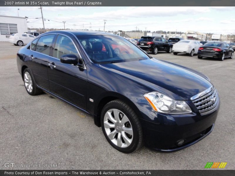 Twilight Blue Pearl / Graphite 2007 Infiniti M 35x Sedan