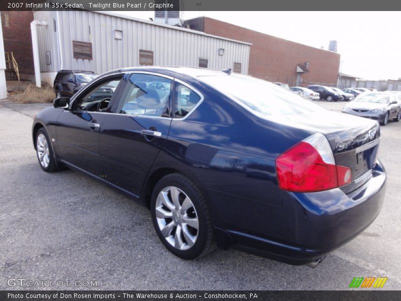 Twilight Blue Pearl / Graphite 2007 Infiniti M 35x Sedan