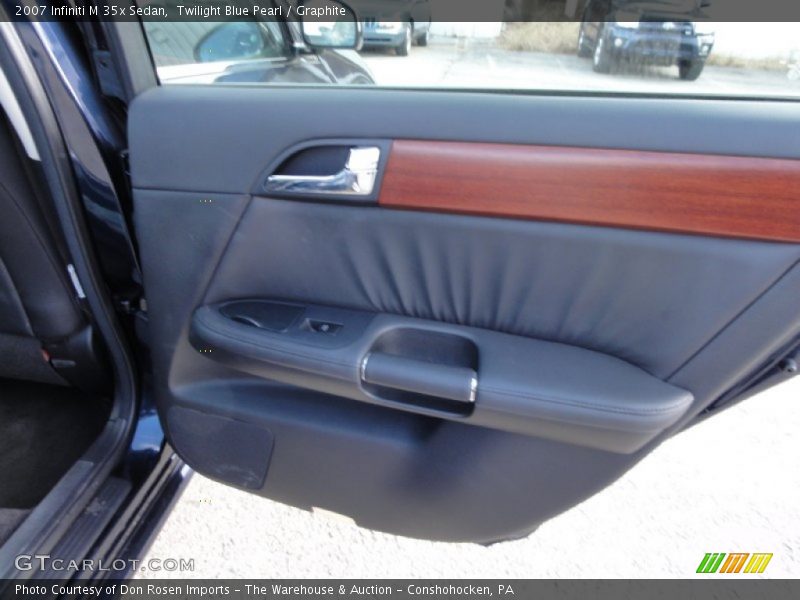 Twilight Blue Pearl / Graphite 2007 Infiniti M 35x Sedan