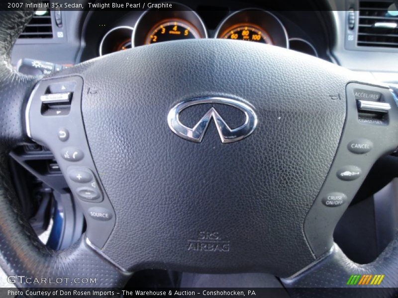 Twilight Blue Pearl / Graphite 2007 Infiniti M 35x Sedan