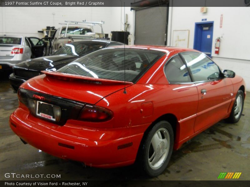 Bright Red / Graphite 1997 Pontiac Sunfire GT Coupe