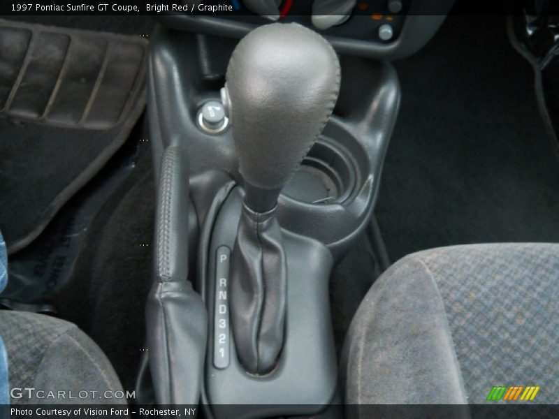 Bright Red / Graphite 1997 Pontiac Sunfire GT Coupe