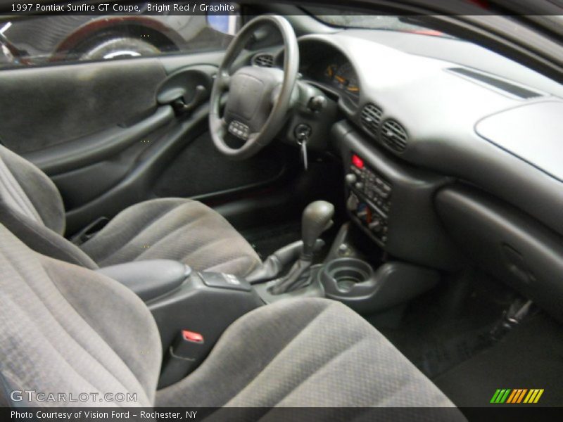 Bright Red / Graphite 1997 Pontiac Sunfire GT Coupe