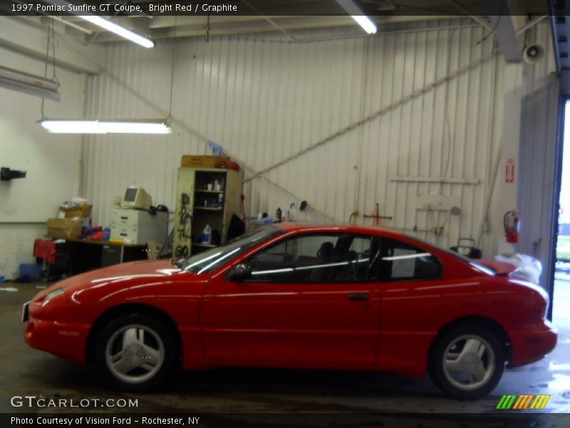 Bright Red / Graphite 1997 Pontiac Sunfire GT Coupe