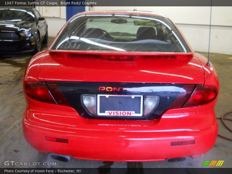 Bright Red / Graphite 1997 Pontiac Sunfire GT Coupe