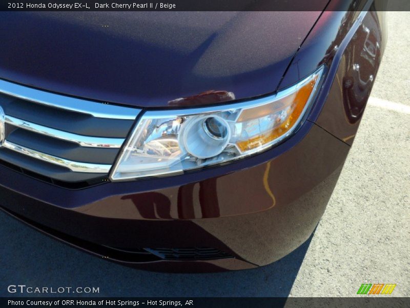 Dark Cherry Pearl II / Beige 2012 Honda Odyssey EX-L