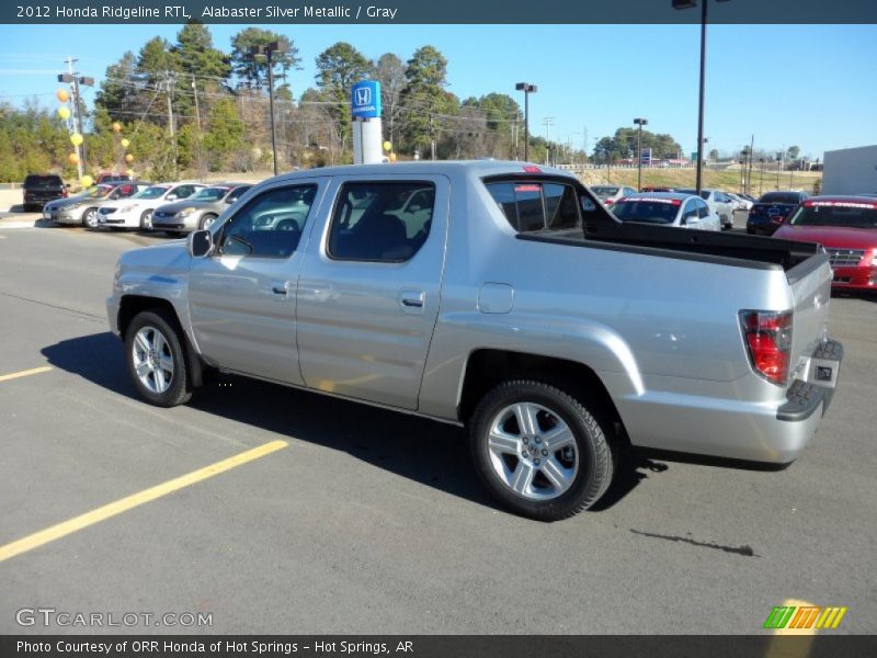 Alabaster Silver Metallic / Gray 2012 Honda Ridgeline RTL
