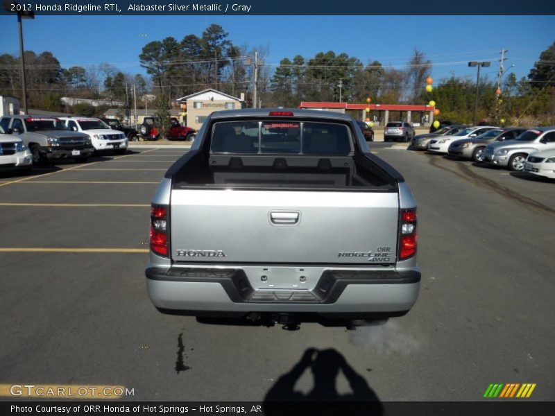 Alabaster Silver Metallic / Gray 2012 Honda Ridgeline RTL
