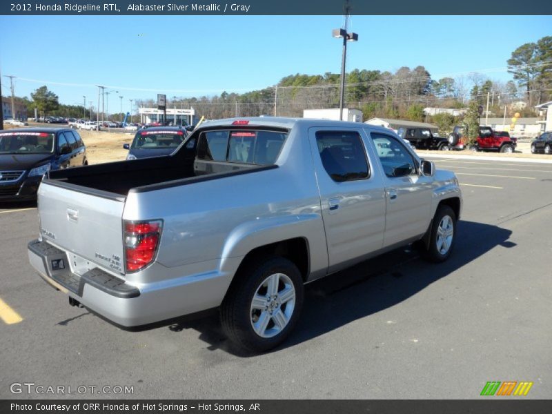 Alabaster Silver Metallic / Gray 2012 Honda Ridgeline RTL