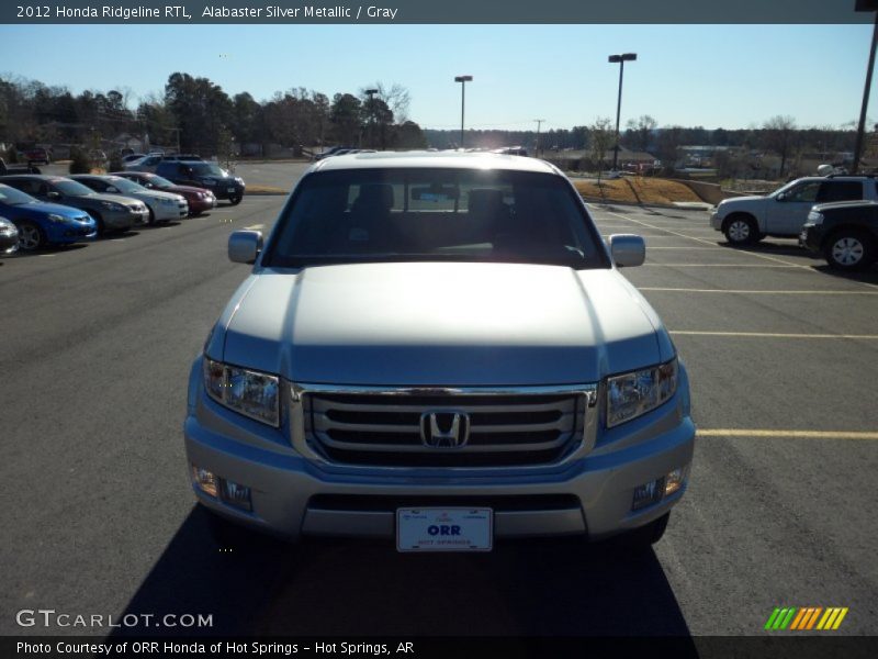Alabaster Silver Metallic / Gray 2012 Honda Ridgeline RTL