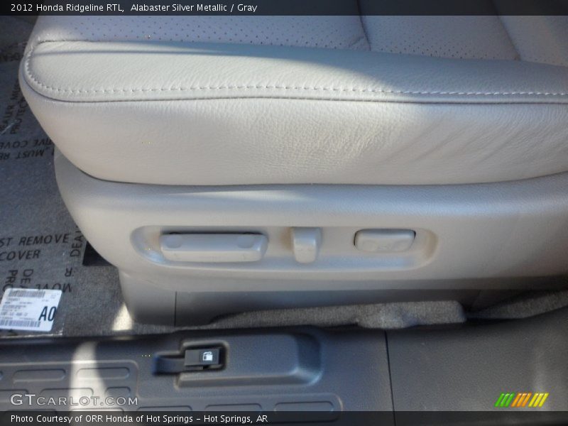 Alabaster Silver Metallic / Gray 2012 Honda Ridgeline RTL