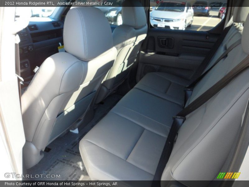 Alabaster Silver Metallic / Gray 2012 Honda Ridgeline RTL