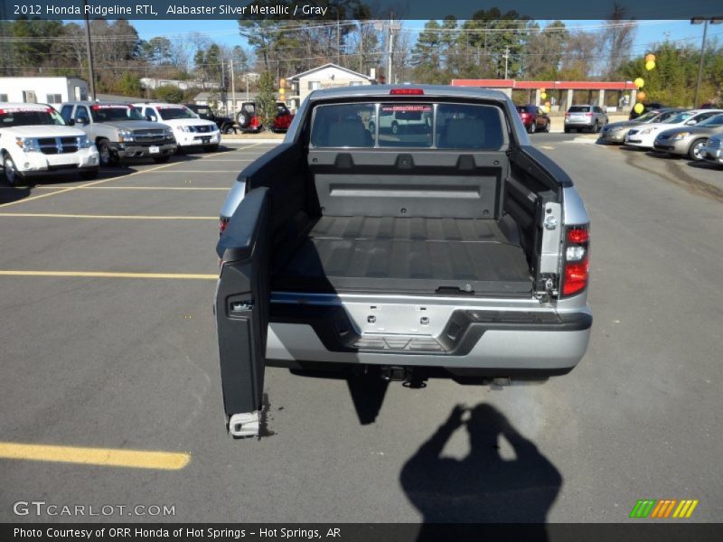 Alabaster Silver Metallic / Gray 2012 Honda Ridgeline RTL
