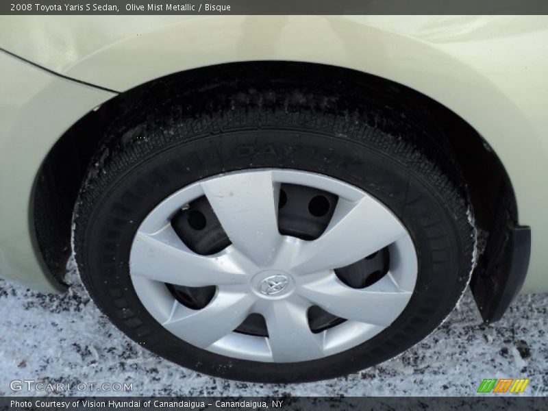 Olive Mist Metallic / Bisque 2008 Toyota Yaris S Sedan