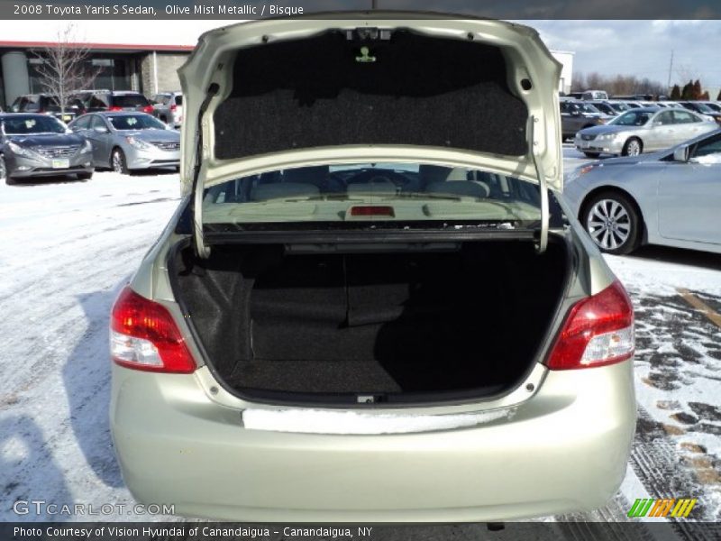 Olive Mist Metallic / Bisque 2008 Toyota Yaris S Sedan